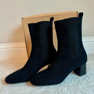 Vivaia Gemma Square Toe Sock Heeled Boots 42